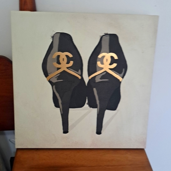 Vintage Chanel Hand Painting Italy - Picture 1 of 8